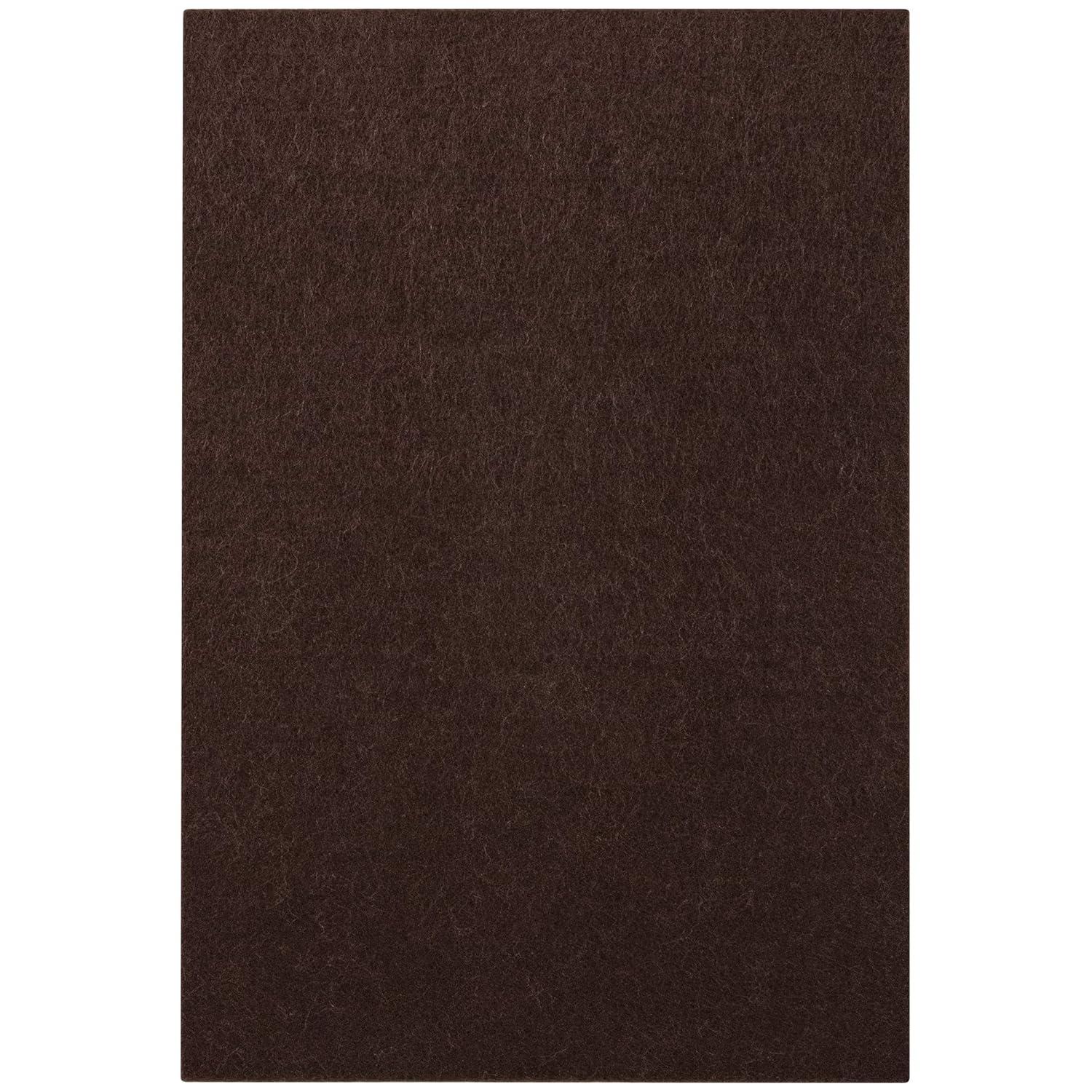 SoftTouch Assorted Self-Stick Felt Furniture Pads With Bumpers Kit - Effortless Moving and Surface Protection, Brown (108 Pack)
