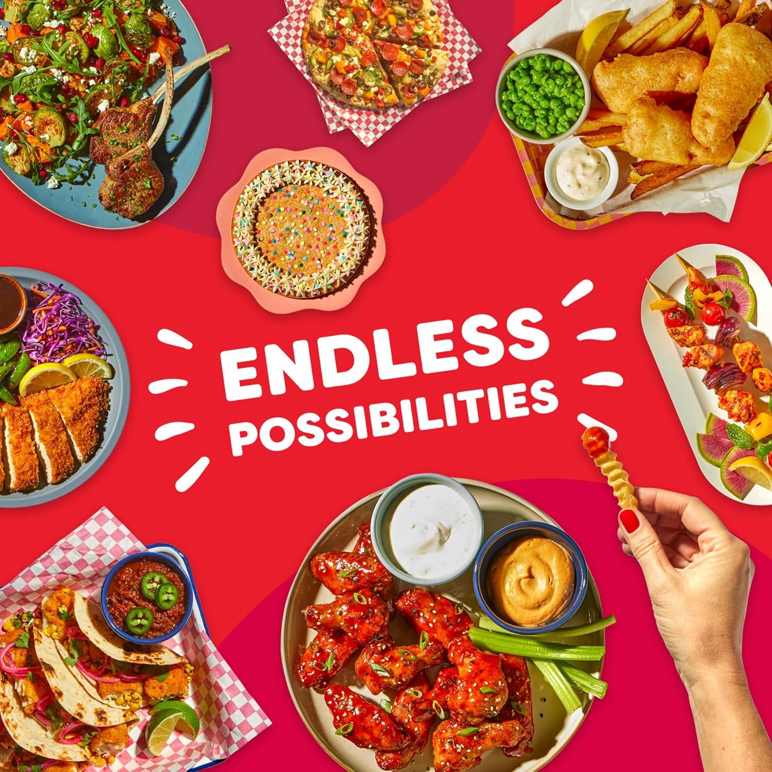 Instant Pot Omni Plus 18L Air Fryer Toaster Oven 10-in-1 Combo, Rotisserie Oven, Deep Fryer, Oil-less Mini Cooker, Convection Oven, Dehydrator, Roaster, Warmer, Reheater, Pizza Oven