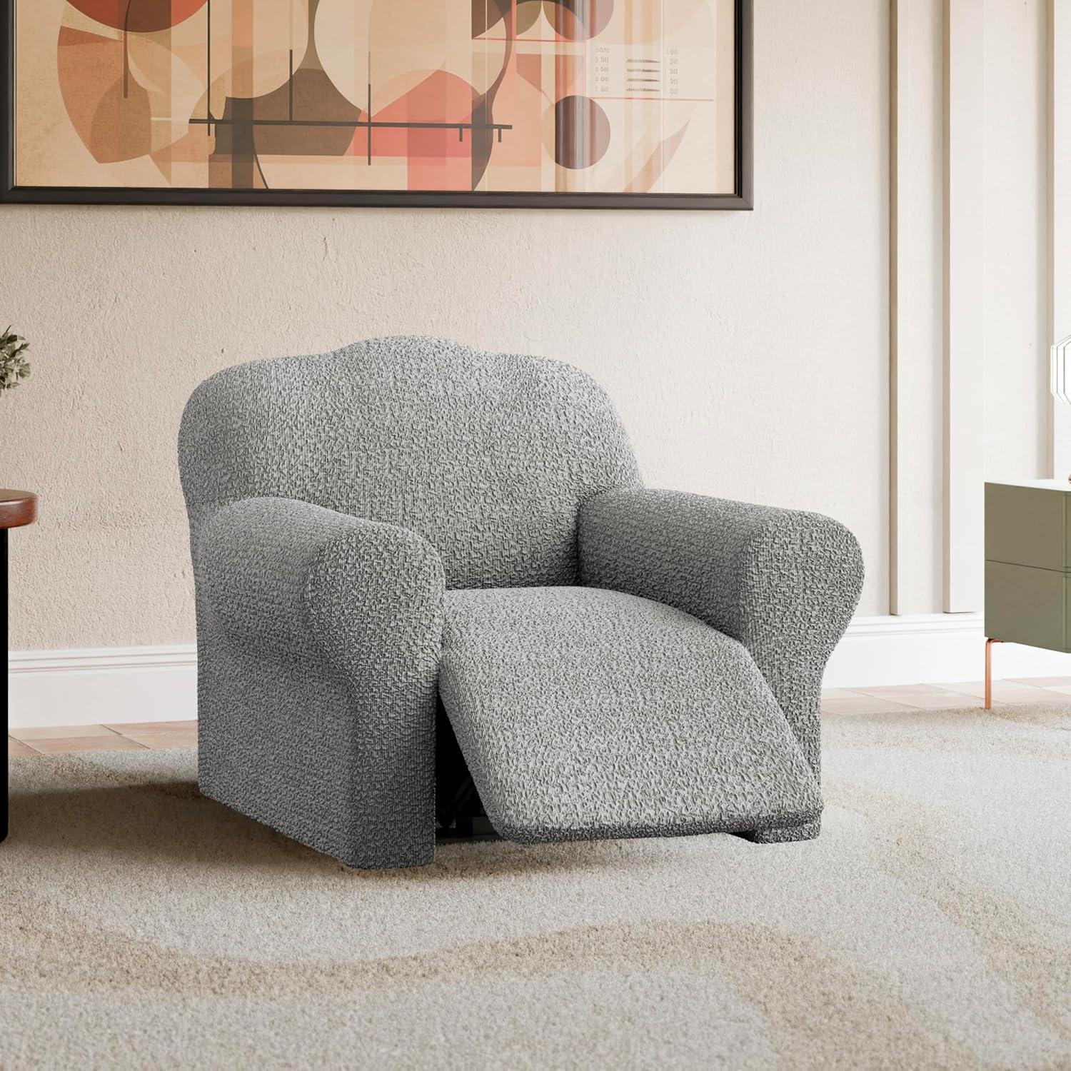 Stretchy Slipcover for Recliner Armchair - Italian Style & Premium Quality - Mille Righe Collection