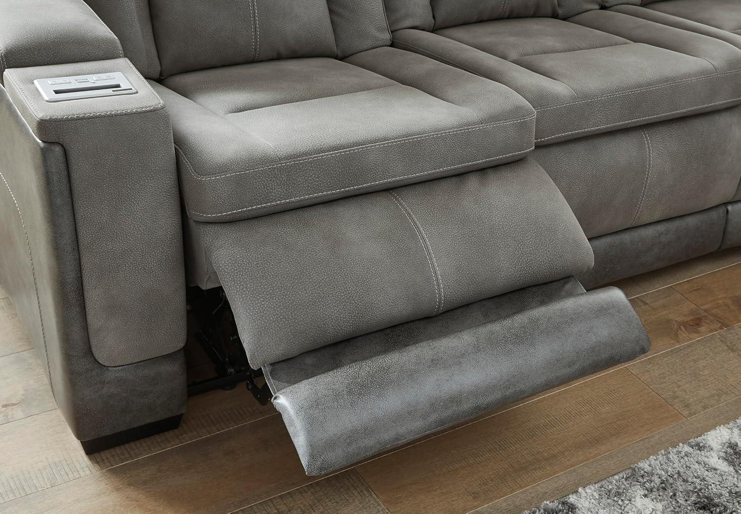 Signature Design by Ashley Next-Gen DuraPella Contemporary Power Reclining Loveseat with Adjustable Headrest