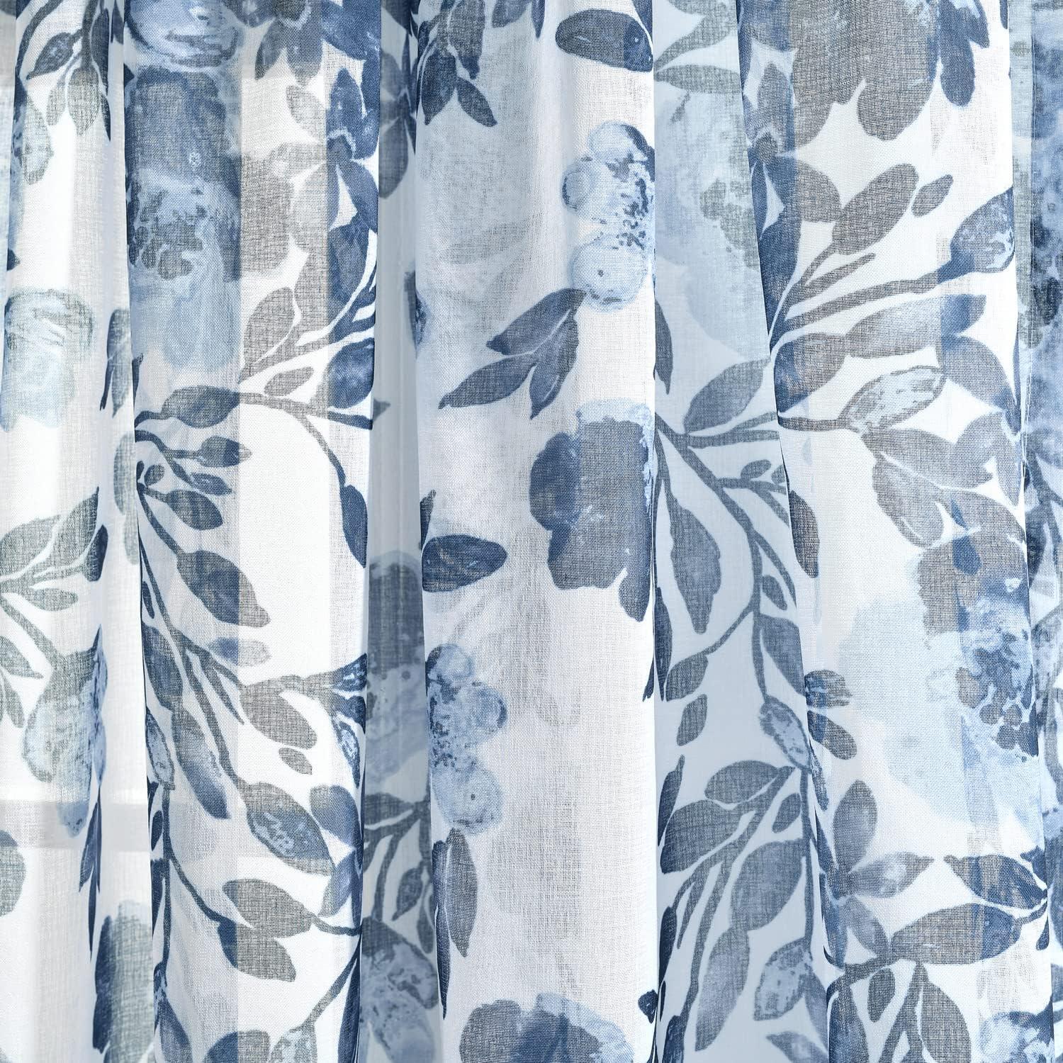 Polyester Sheer Curtain Pair (Set of 2)