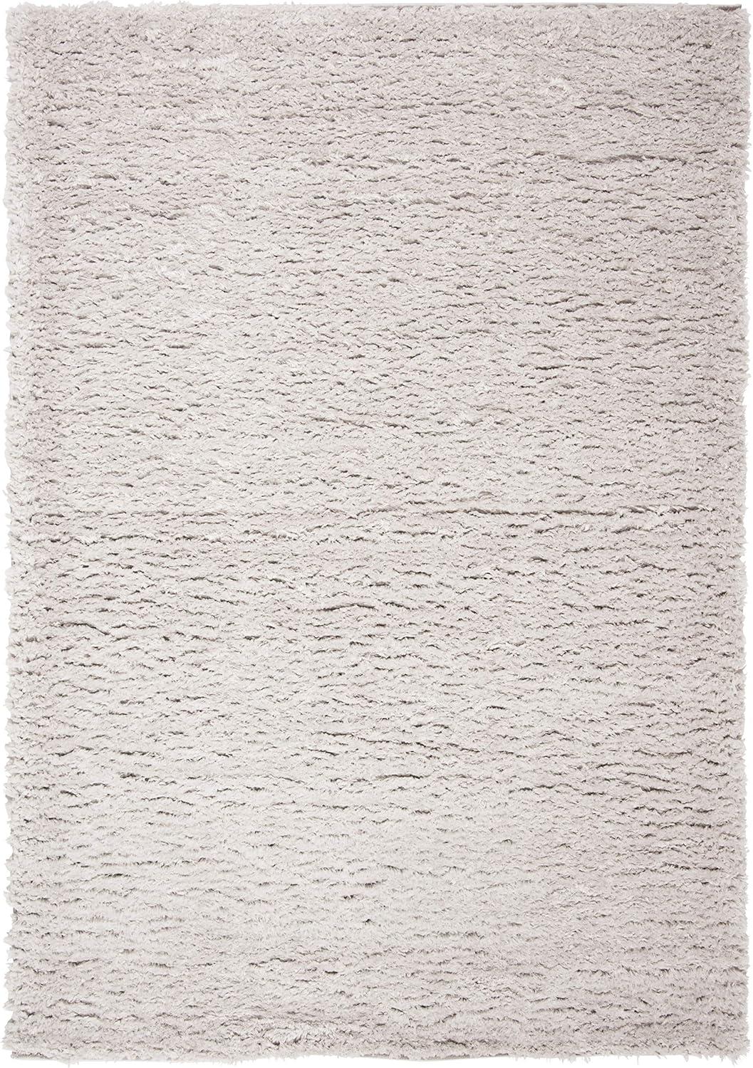 Madrid Shag 200 MDG256 Power Loomed Indoor Area Rug - Silver - 4'x6' - Safavieh