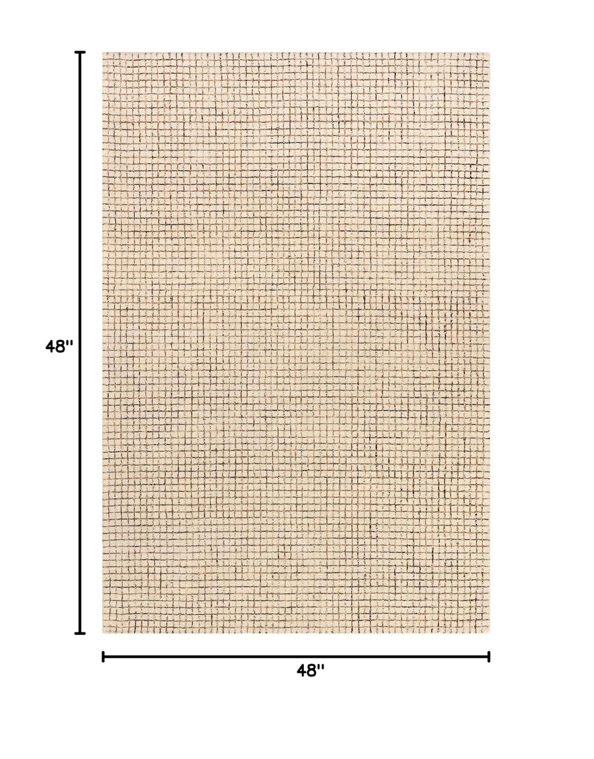 Katasha Checked Wool Area Rug