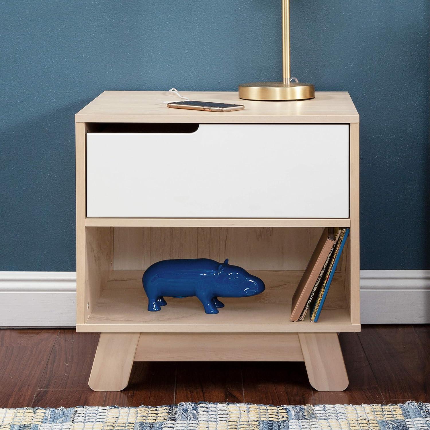 Hudson 1-Drawer Nightstand with USB Port