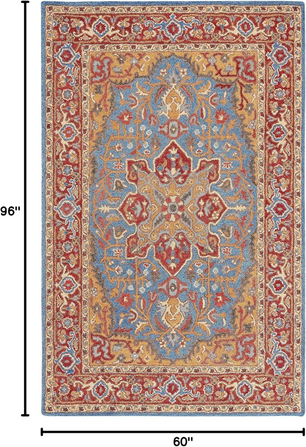 SAFAVIEH Antiquity Louise Oriental Area Rug, Red/Blue, 5' x 8'