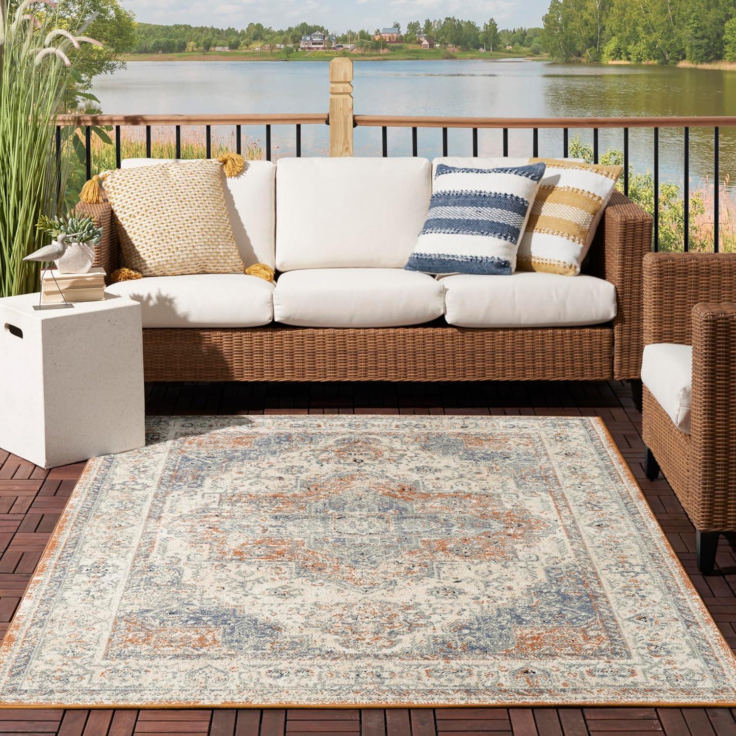 Nourison Essentials Persian Vintage Indoor Outdoor Area Rug