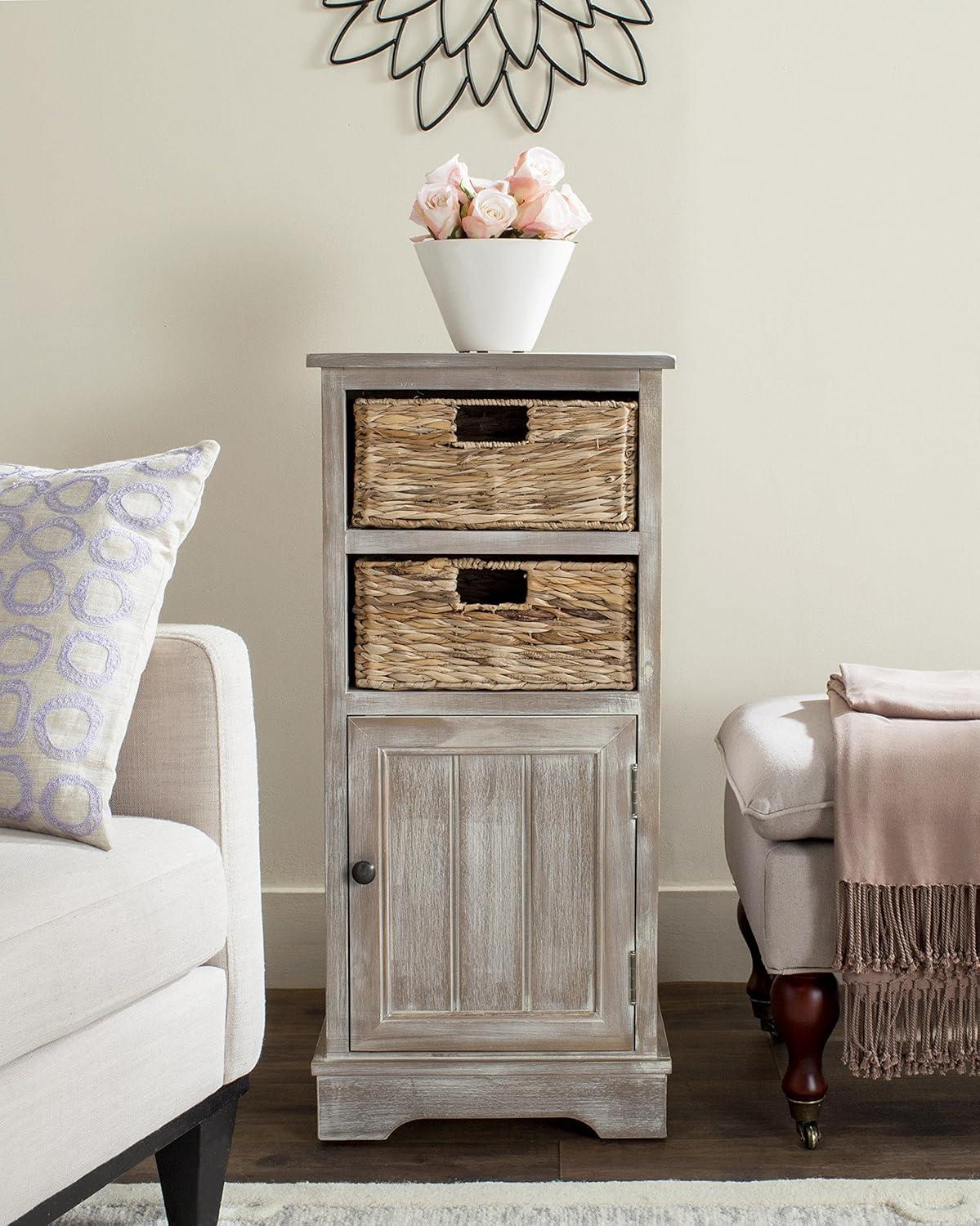 Connery Cabinet - AMH5742 - Cherry - Safavieh Couture