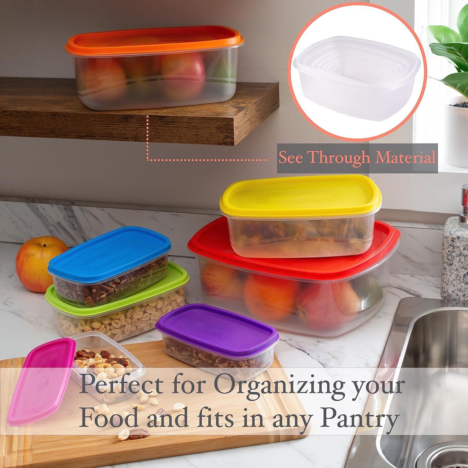 Derrynisk Food Storage - Set of 7 Containers and 7 Lids