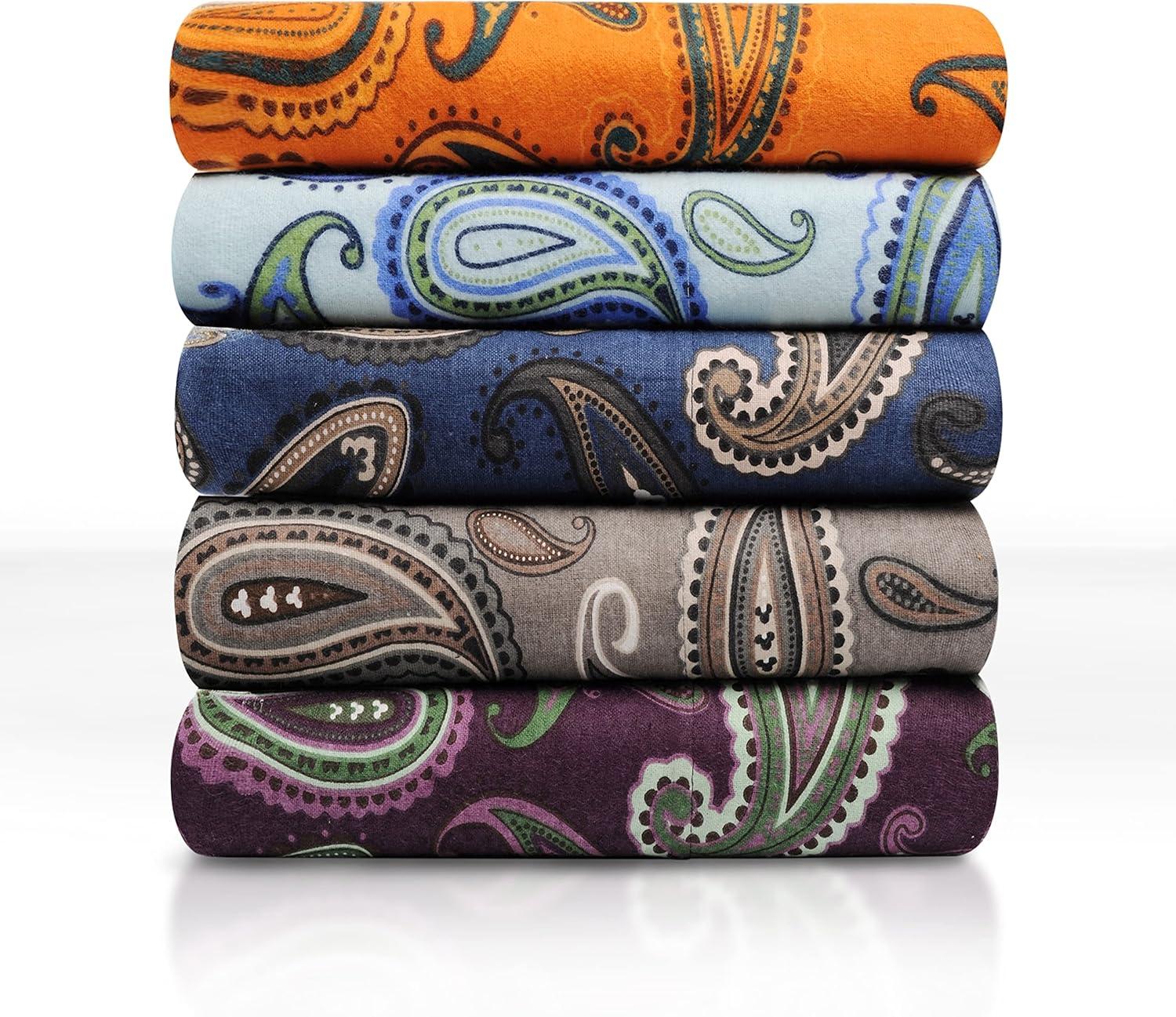 Impressions Manon Paisley Cotton Flannel Duvet Cover Set