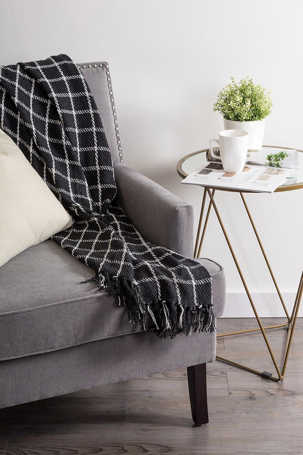 Design Imports Hand Woven Throw Blanket