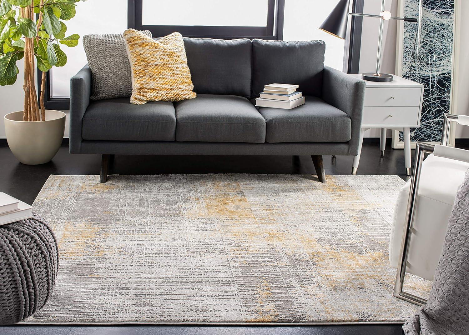 Craft CFT874 Loomed Indoor Area Rug - Grey/Beige - 6'7"x9' - Safavieh