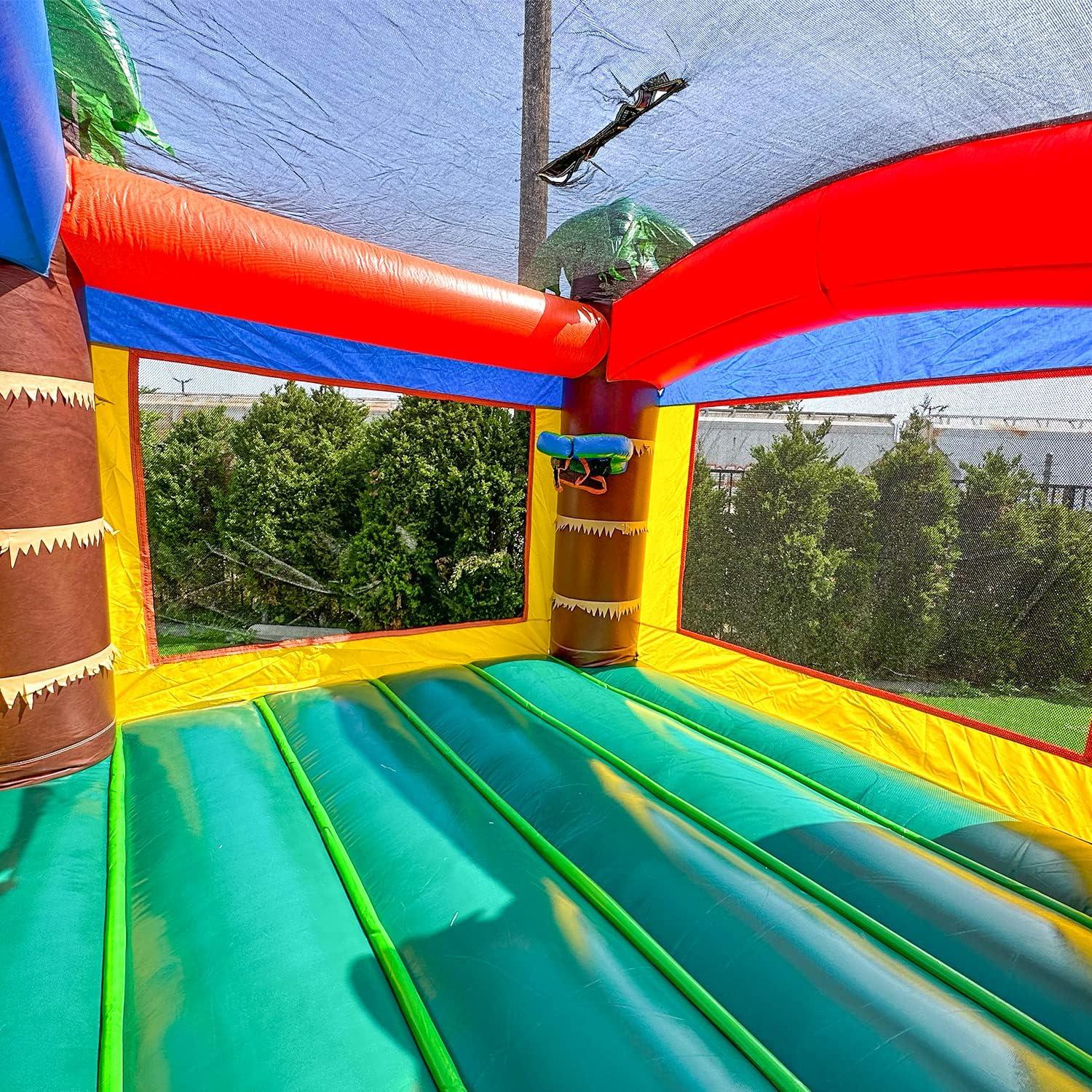 Safari Theme Inflatable Bounce House with Slide