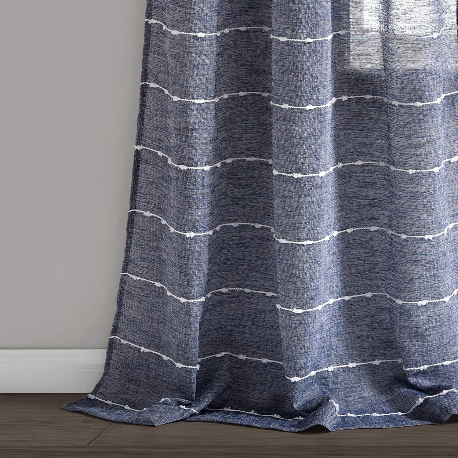 Lush Decor Solid Sheer Curtain Panels (Set of 2)
