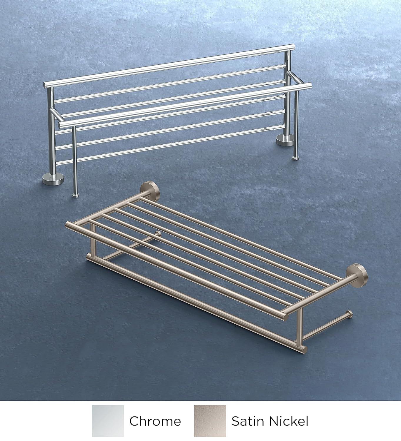 Wall Mount 25.75" W Towel Rack with Towel Bar
