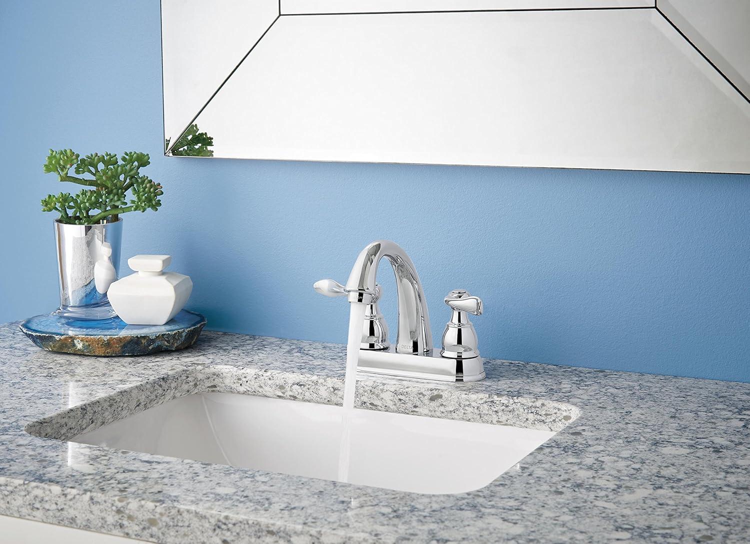 Windemere Centerset Bathroom Faucet with Drain Assembly, 2-handle Bathroom Sink Faucet
