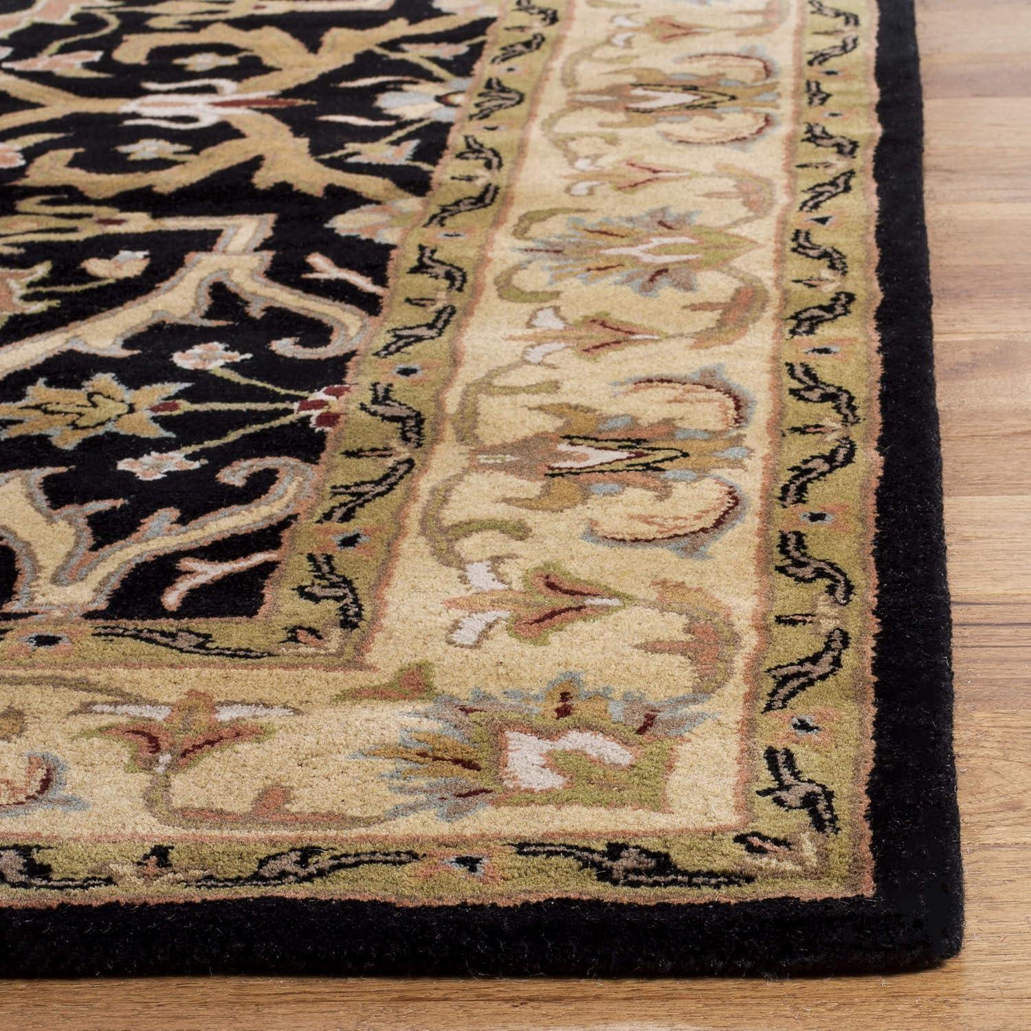 SAFAVIEH Heritage Oslo Traditional Wool Area Rug, Charcoal/Beige, 2' x 3'