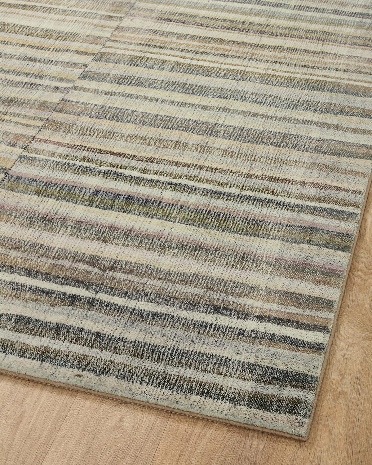 Humphrey Rug by Chris Loves Julia x Loloi - Natural and Moss / 7'3" x 9'3"