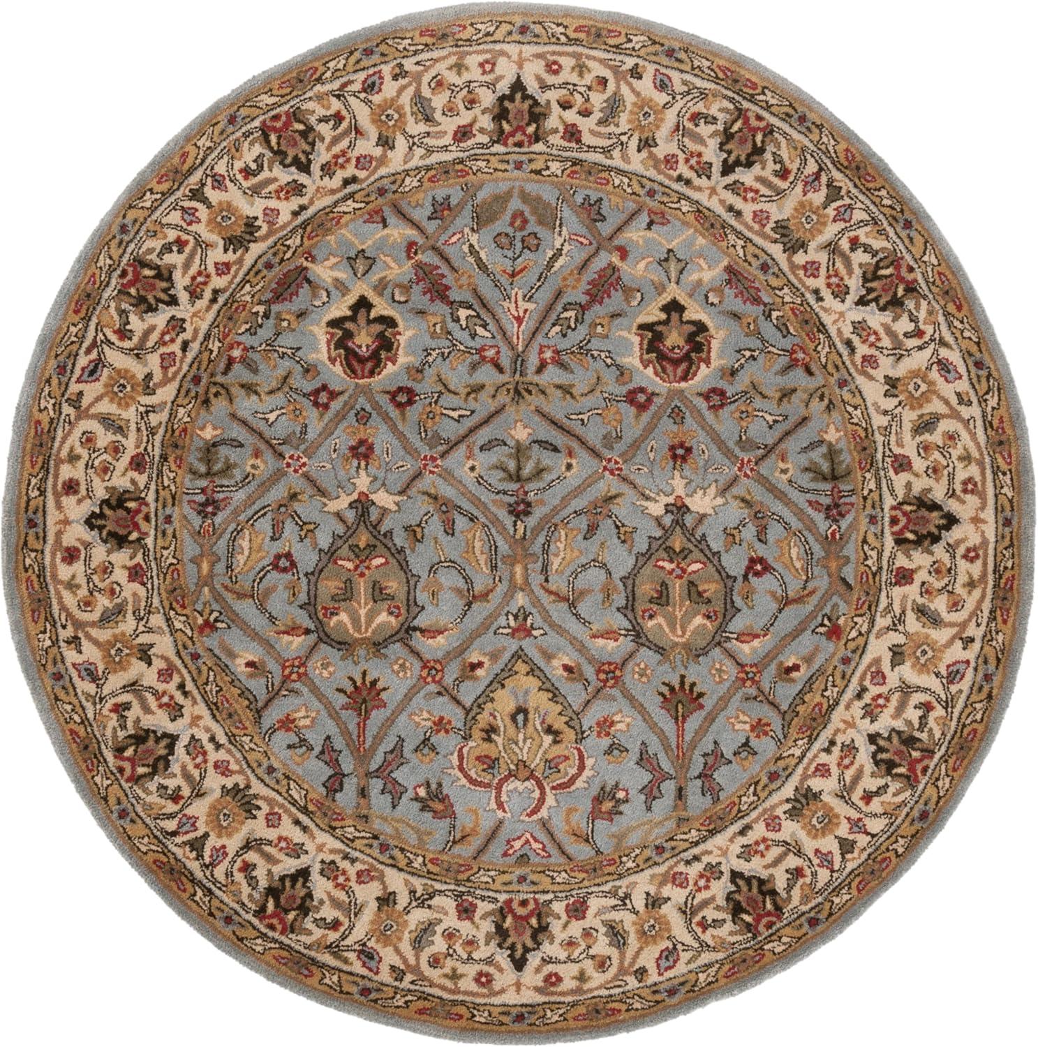 Persian Legend PL819 Hand Tufted Indoor Area Rug - 6' Round - Grey/Ivory - Safavieh