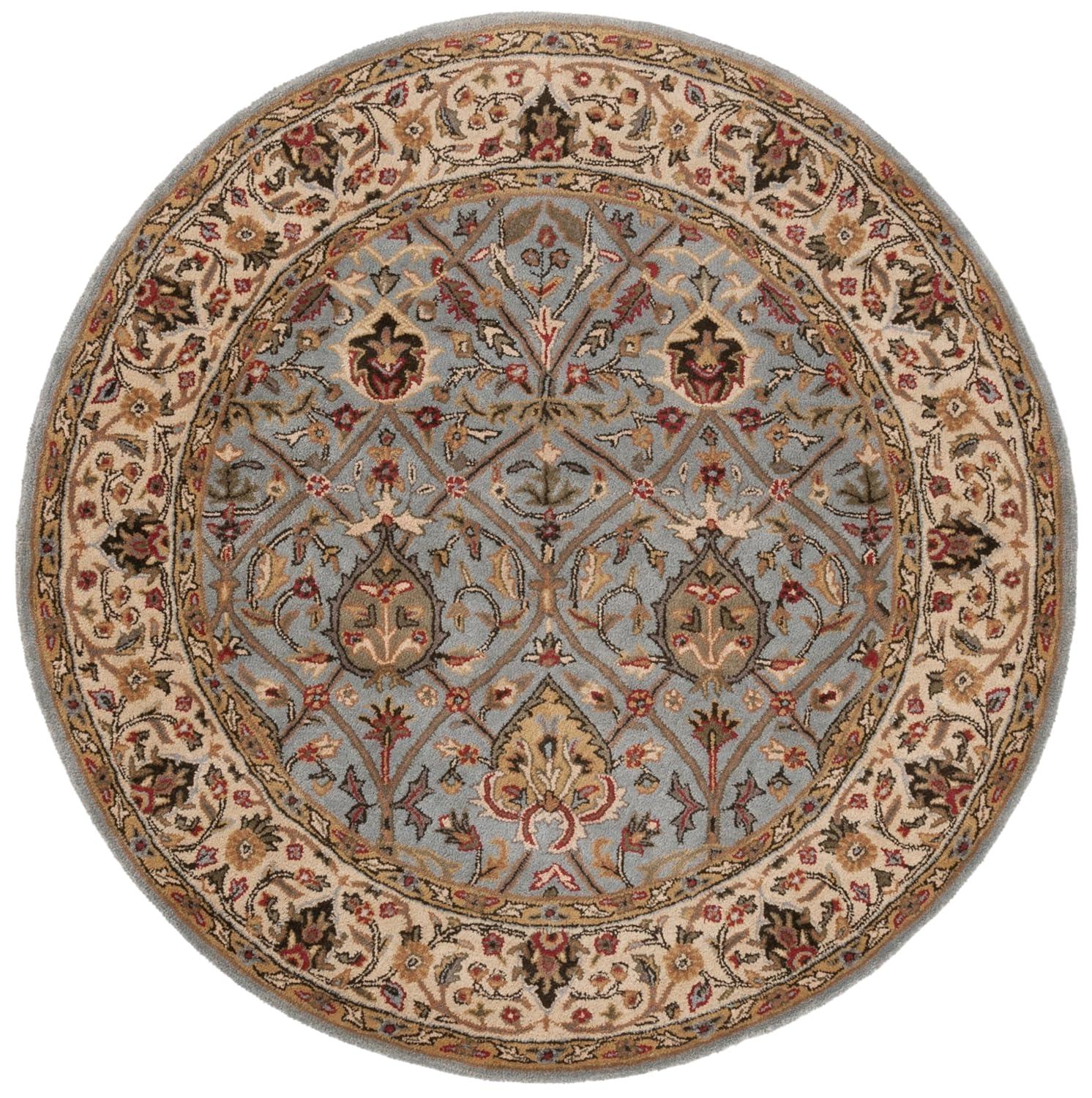 Persian Legend PL819 Hand Tufted Indoor Area Rug - 6' Round - Grey/Ivory - Safavieh