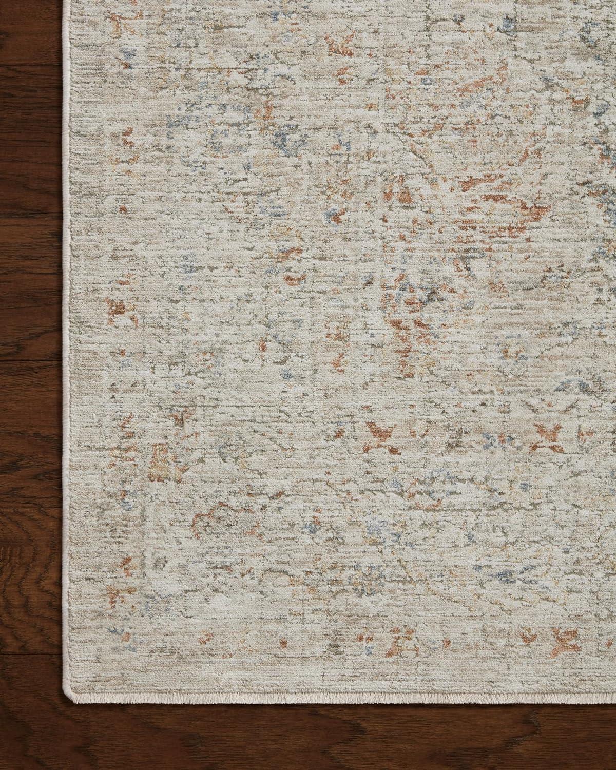 Honora Bone and Multicolor Rectangular Accent Rug