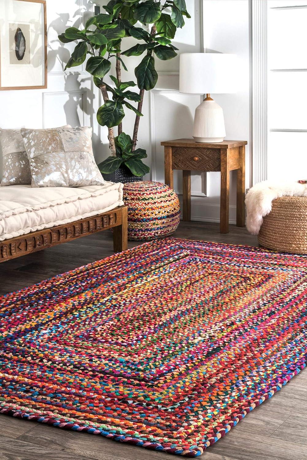 nuLOOM Tammara Bohemian Hand Braided Area Rug