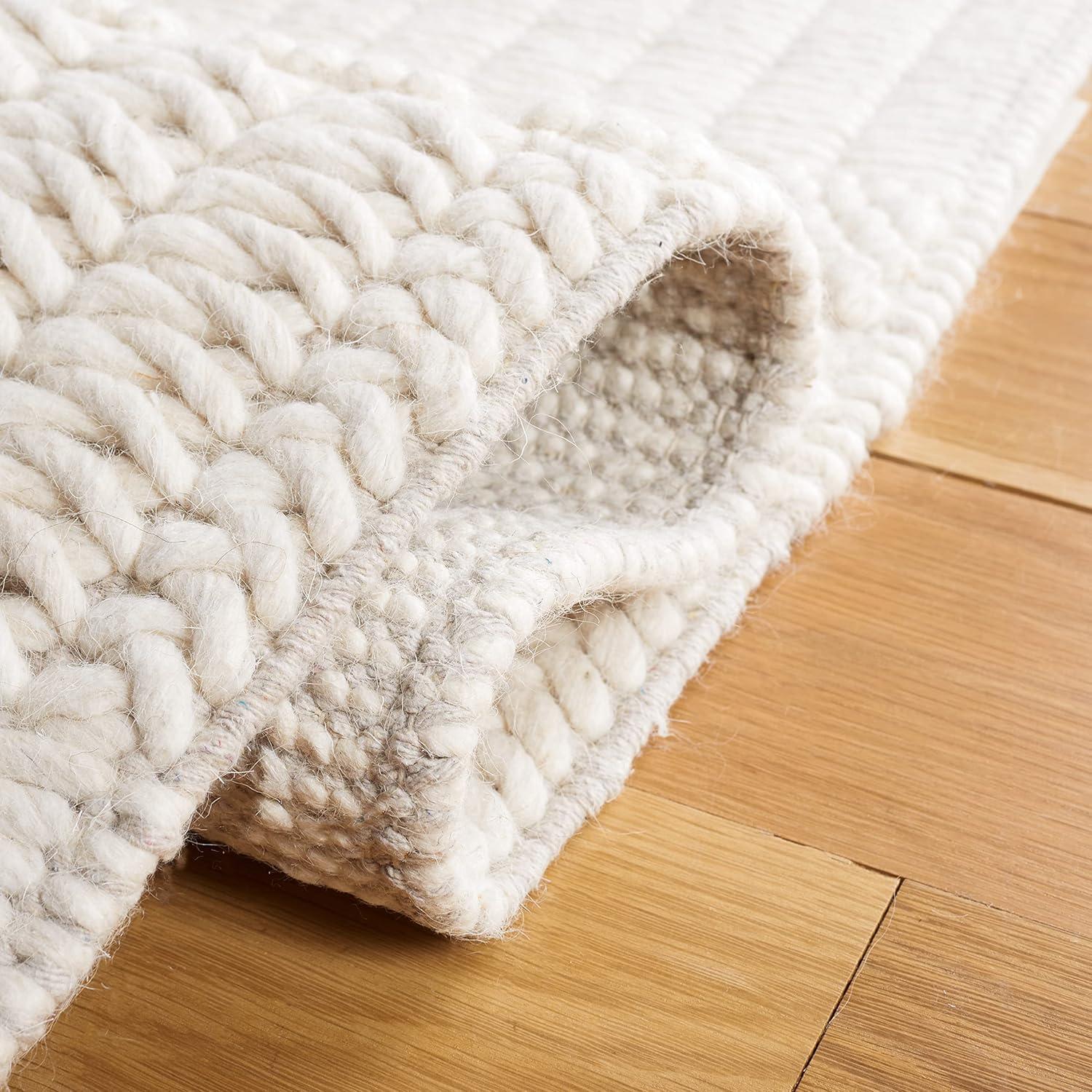 Natura NAT126 Hand Tufted Area Rug - Ivory - 6'x9' - Safavieh.