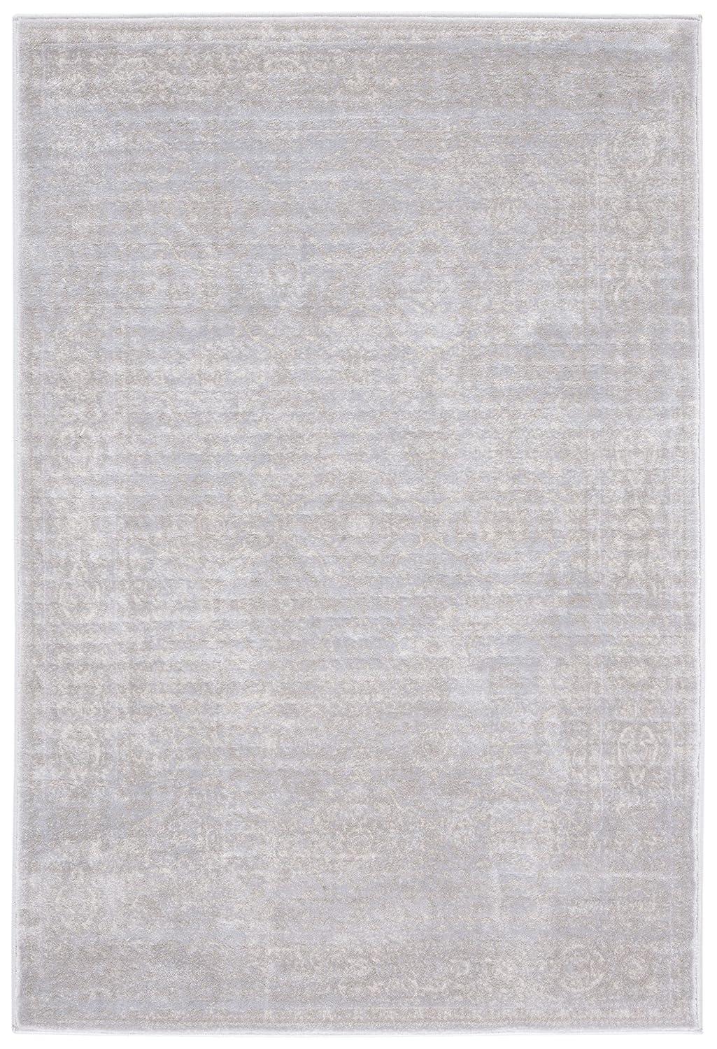 Carnegie CNG691 Power Loomed Area Rug - Light Grey/Grey - 6'7"x9'2" - Safavieh.