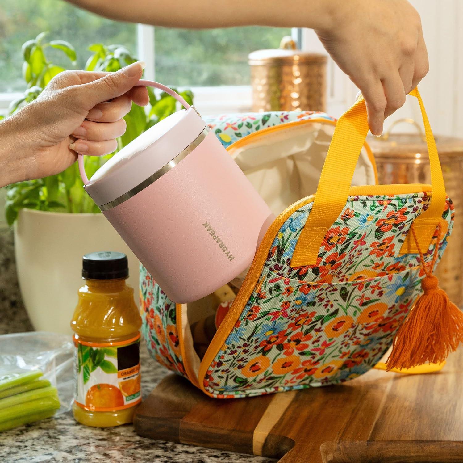 Hydrapeak 32 Oz Stainless Steel Vacuum Insulated Wide Mouth Leak-proof Thermos Food Jar For Hot And Cold, 10 Hours Hot 16 Hours Cold (Gray)