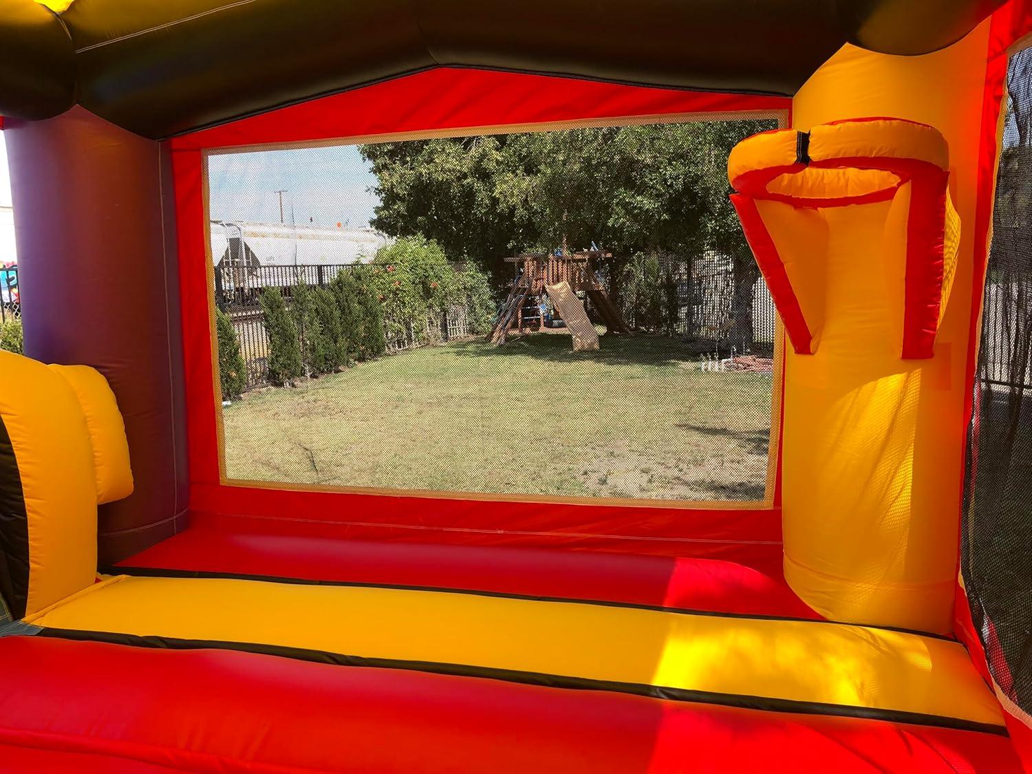 Ninja Warrior Bounce House with Slide and Splash Pool