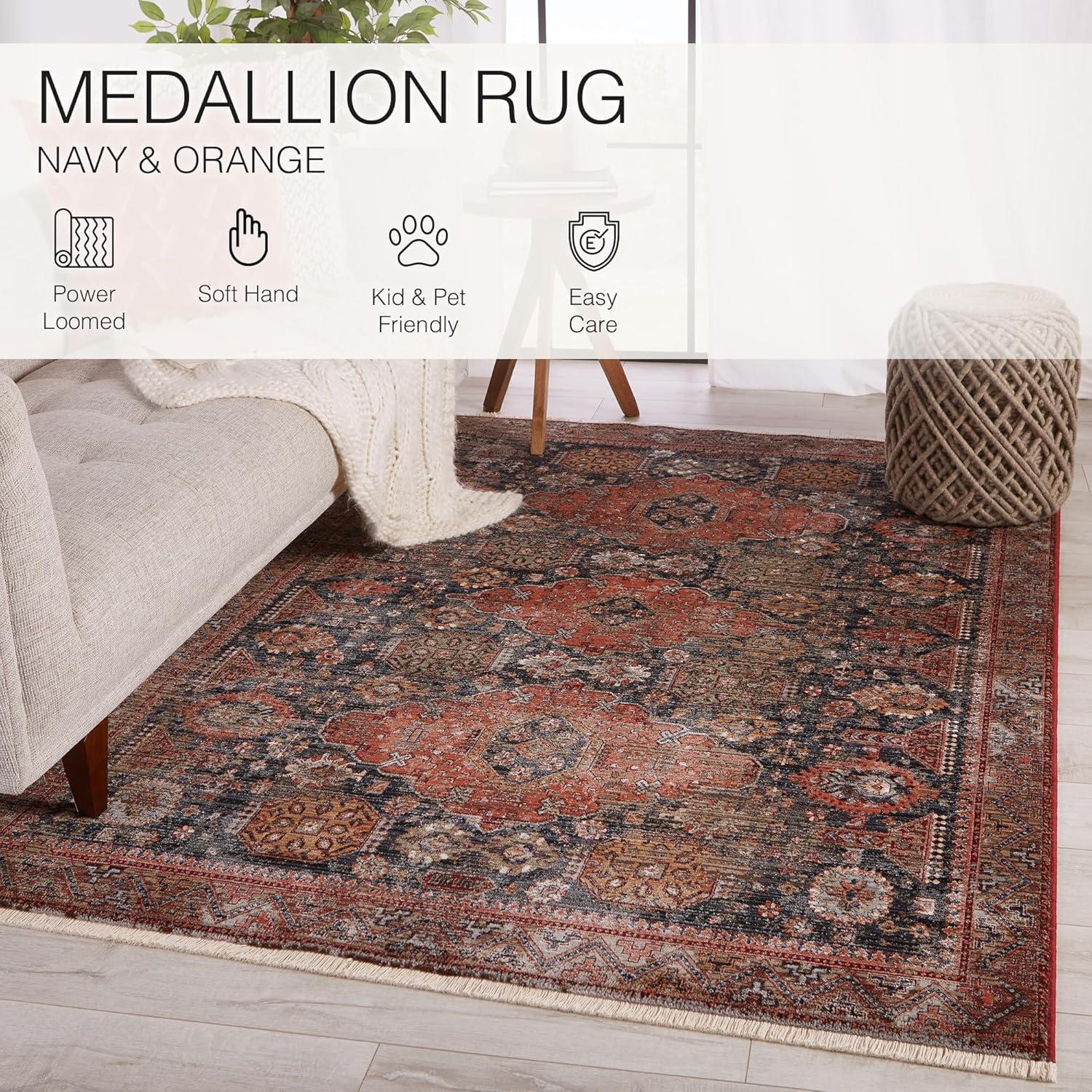 Zefira Gray Synthetic 8' x 10' Rectangular Rug