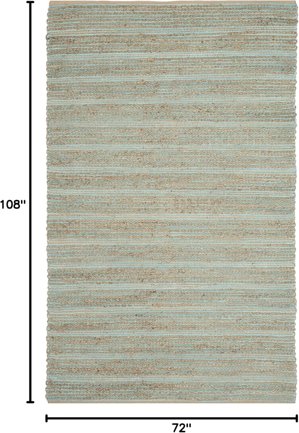 Cape Cod CAP851 Woven Indoor Area Rug - Aqua - 6'x9' - Safavieh