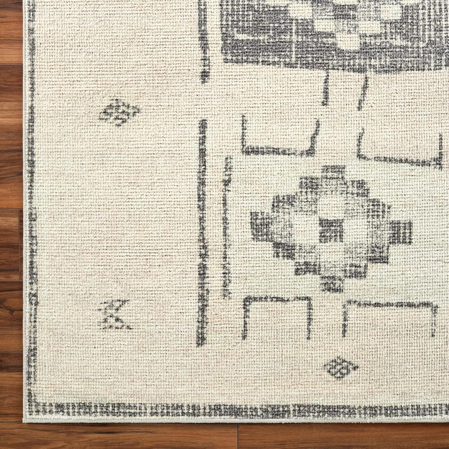 Becki Owens x Surya Solana Vintage Charcoal/Beige Area Rug