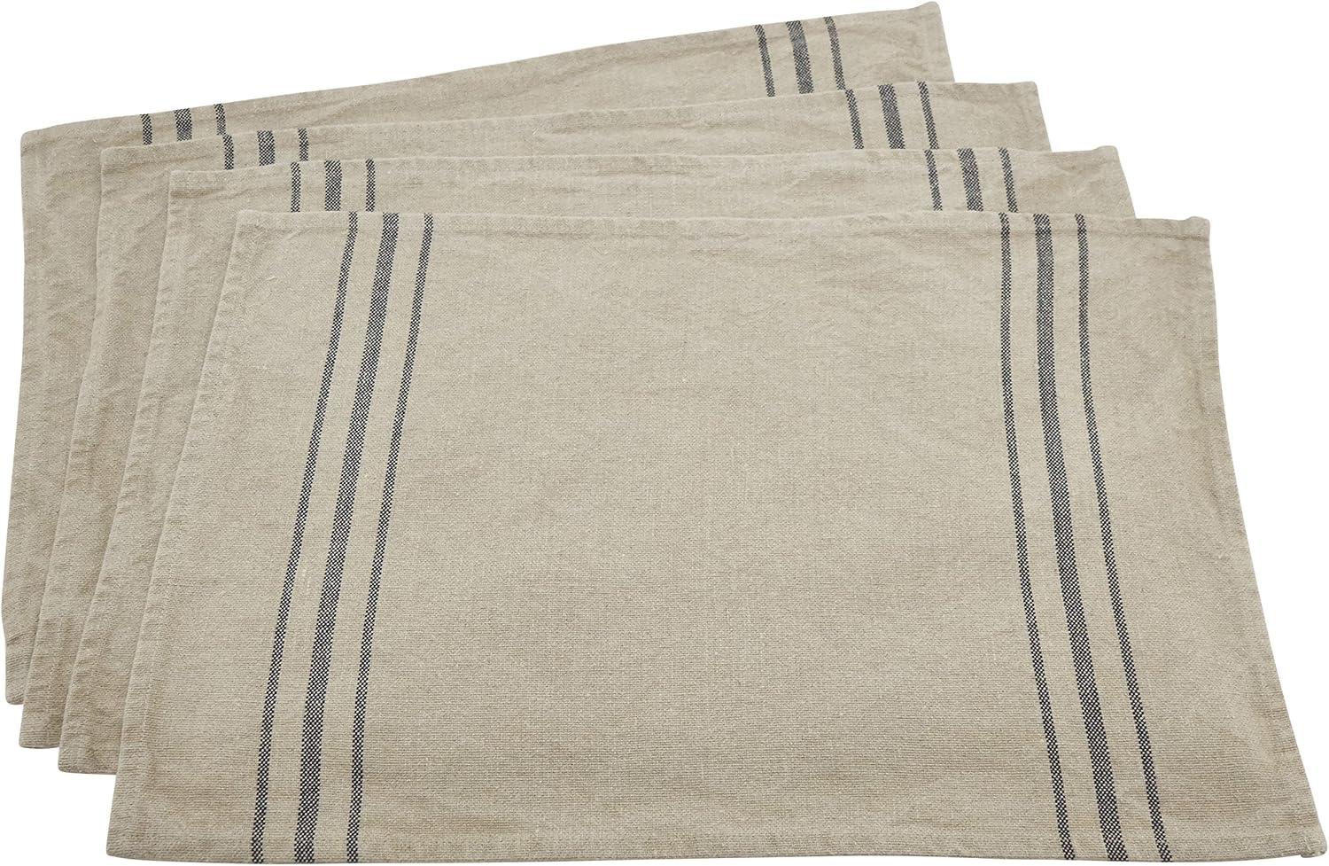 Ferme Maison Linen Striped Rectangle Placemat