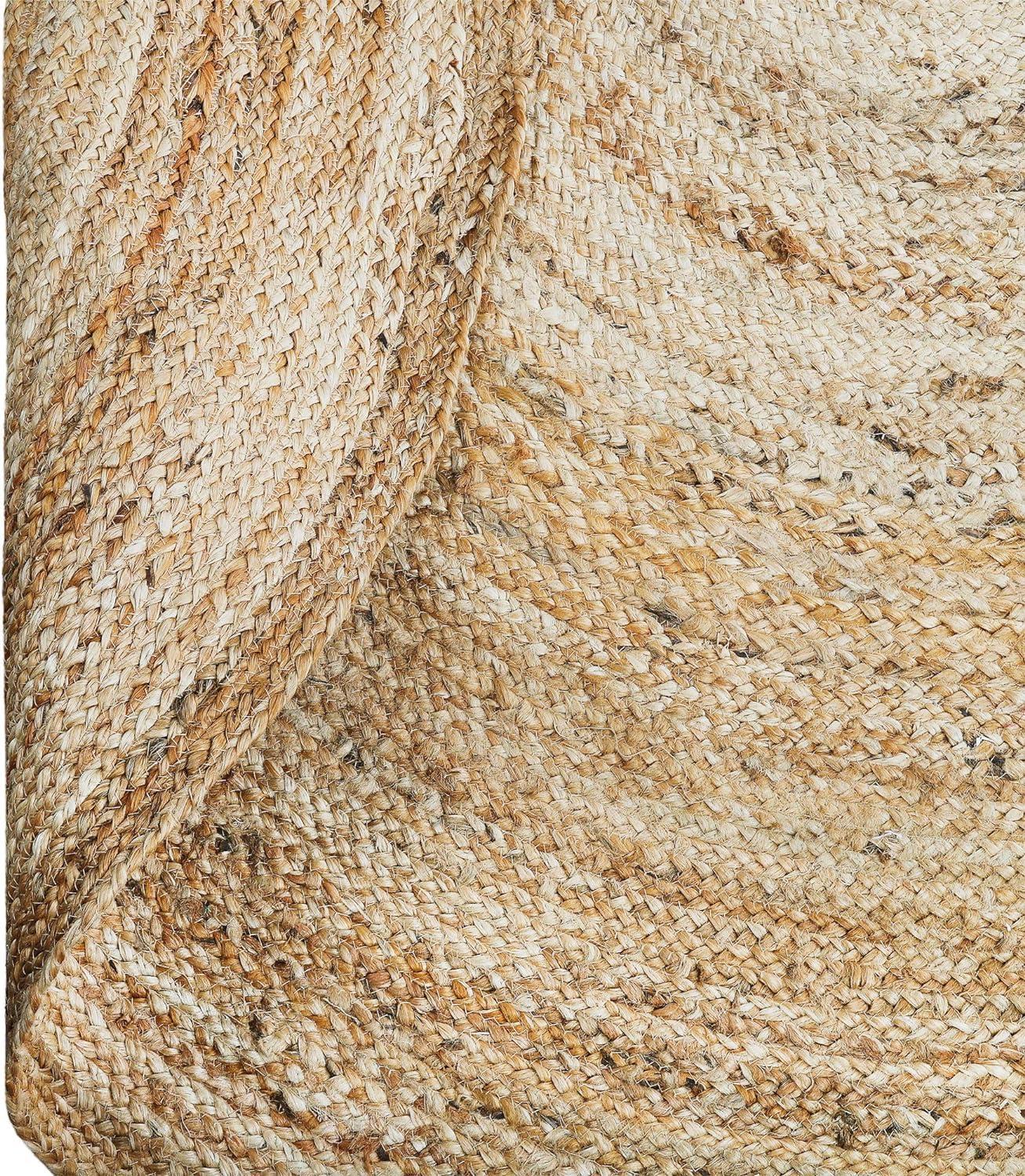 Natural Fiber NFB306 Hand Woven Area Rug - Natural - 3' round - Safavieh.