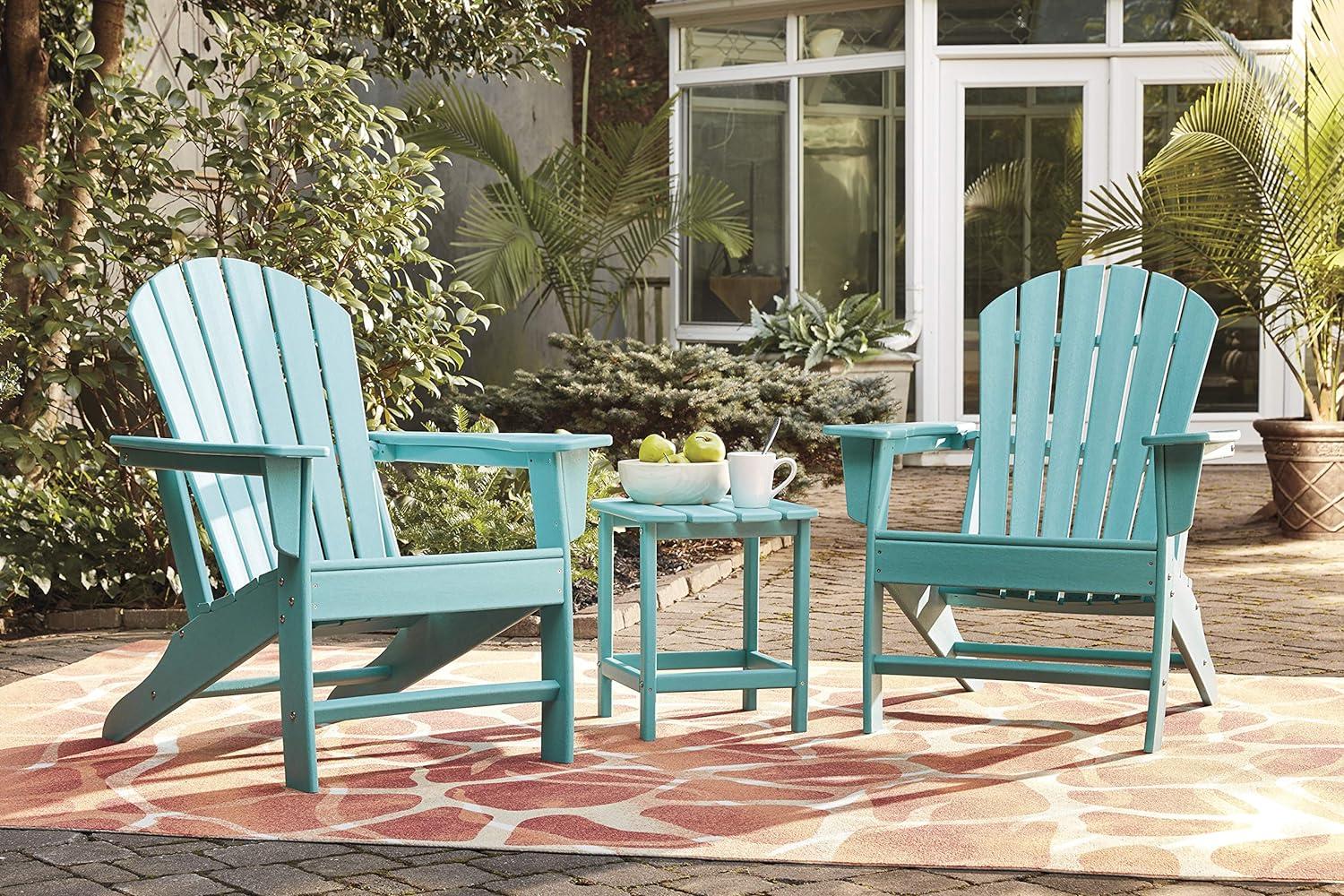 Signature Design by Ashley Contemporary Sundown Treasure Adirondack Chair  Turquoise