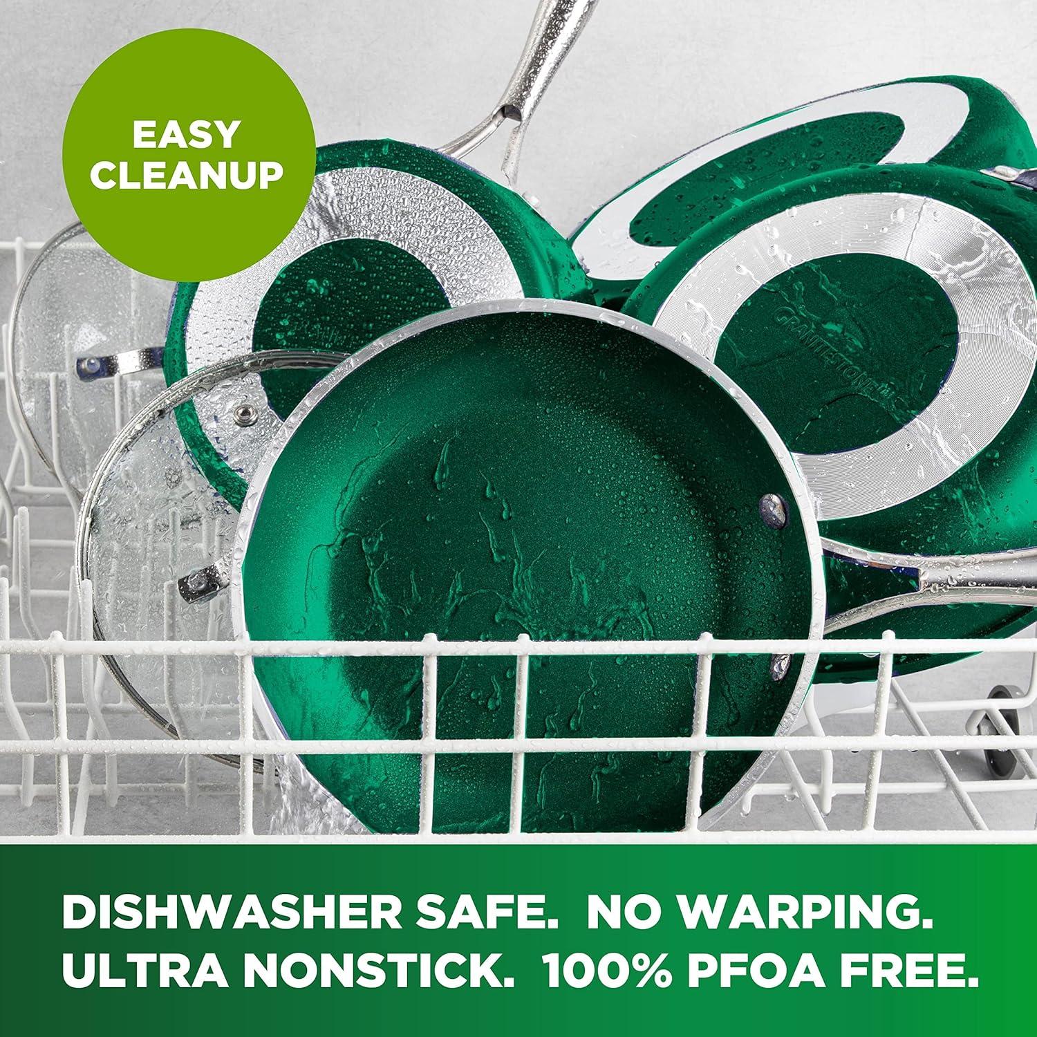 Emerald Green 10-Inch Aluminum Nonstick Fry Pan