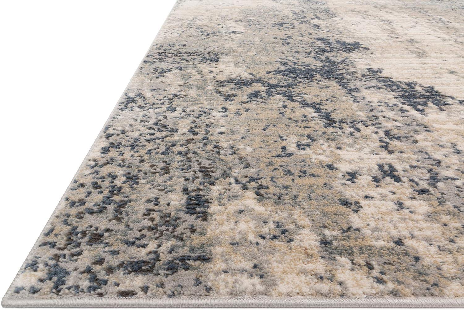 Loloi II Teagan Abstract Natural / Denim Area Rug