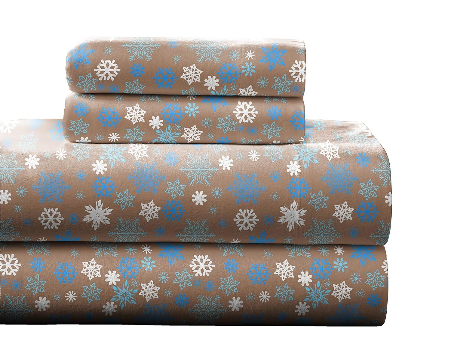 Pointehaven Flannel Damask Sheet Set