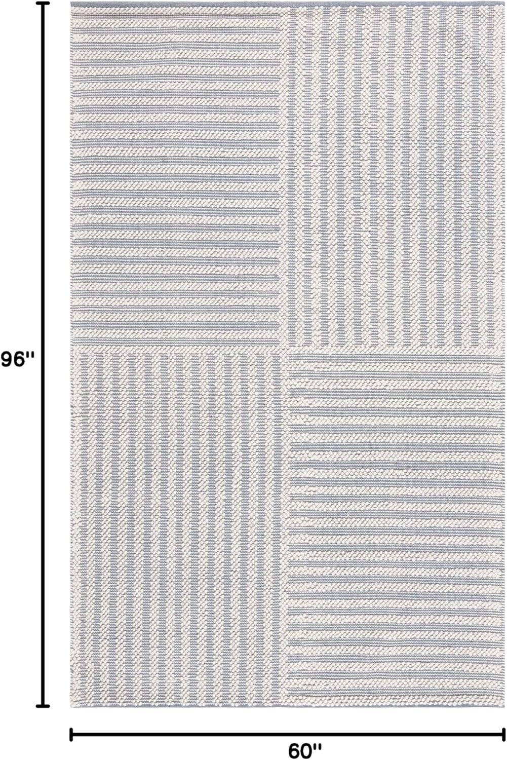 Natura NAT852 Hand Loomed Area Rug - Ivory/Grey - 5'x8' - Safavieh.