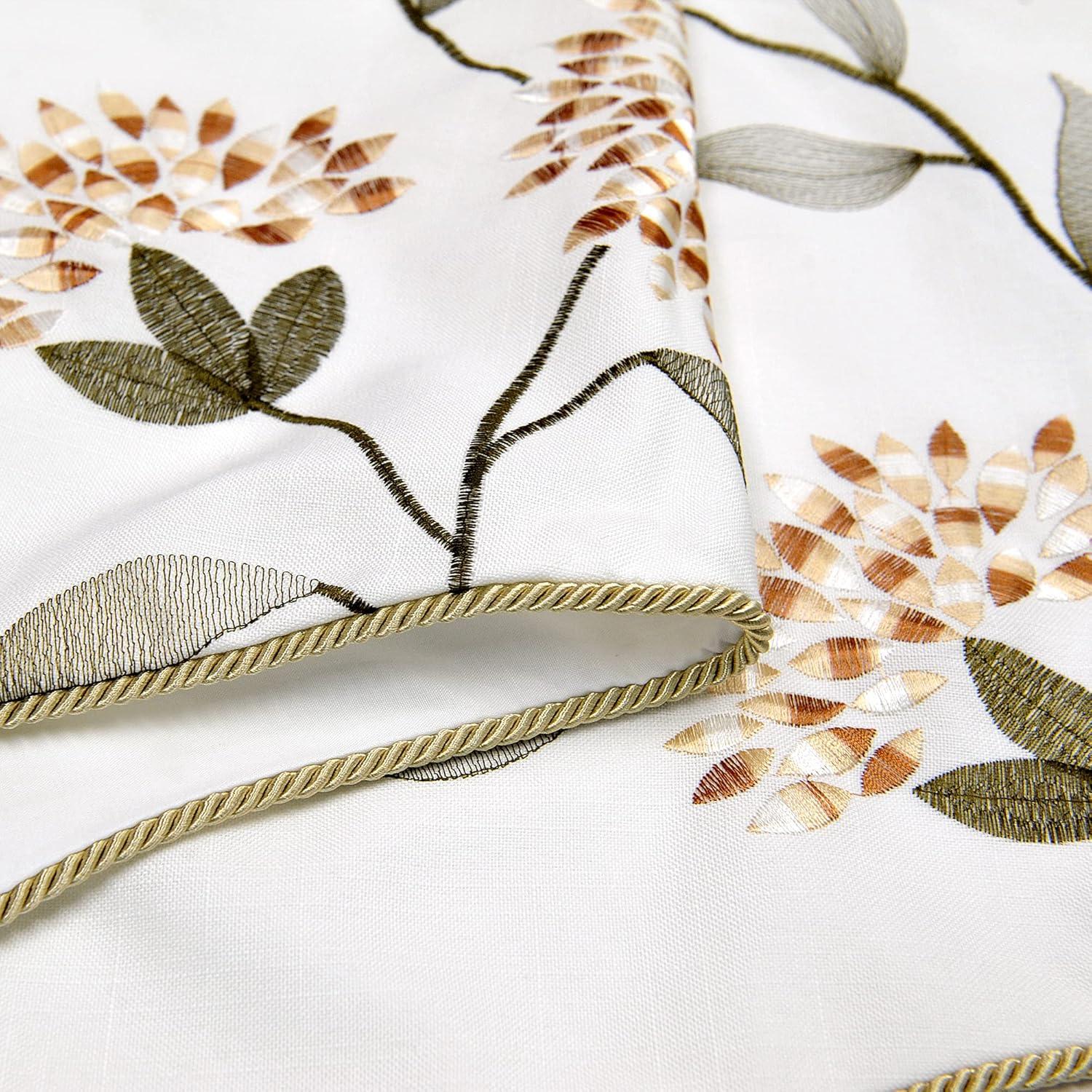 Home Soft Things Floral Scalloped 60'' Window Valance