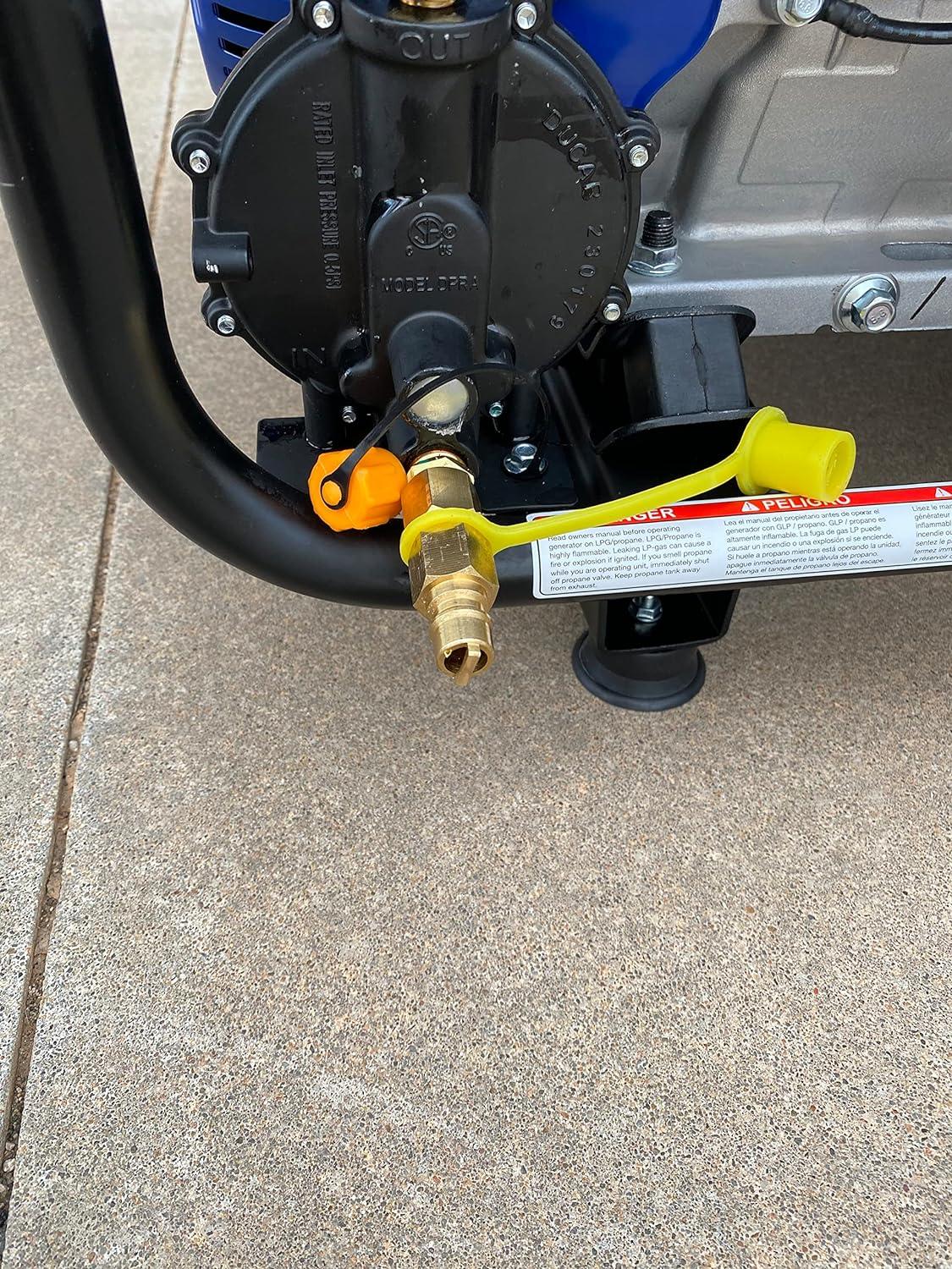 GasSaf 12ft Propane Regulator with Hose, Propane Hose for Indoor/Outdoor Heater -3/8 Quick Connect Disconnect