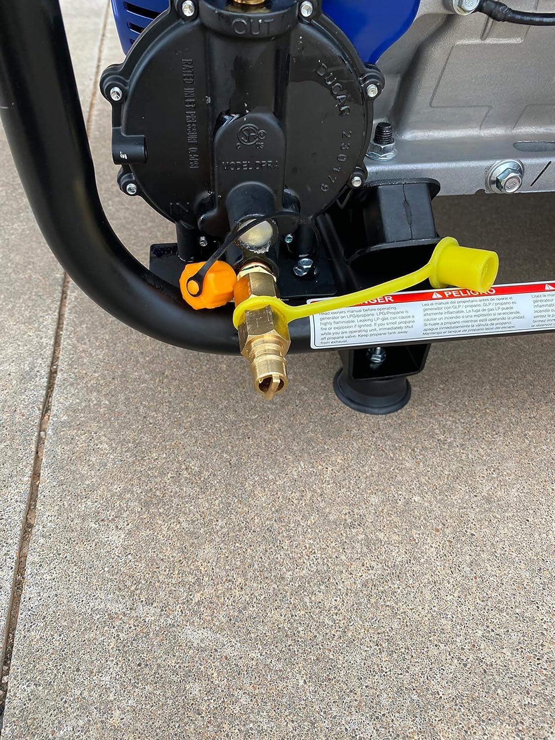 GasSaf 12ft Propane Regulator with Hose, Propane Hose for Indoor/Outdoor Heater -3/8 Quick Connect Disconnect