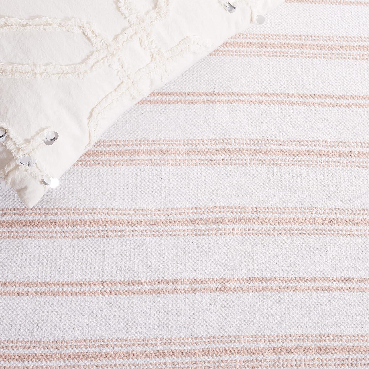 Montauk MTK708 Hand Woven, Flat Weave Indoor Accent Rug - Pink/Ivory - 3'x5' - Safavieh