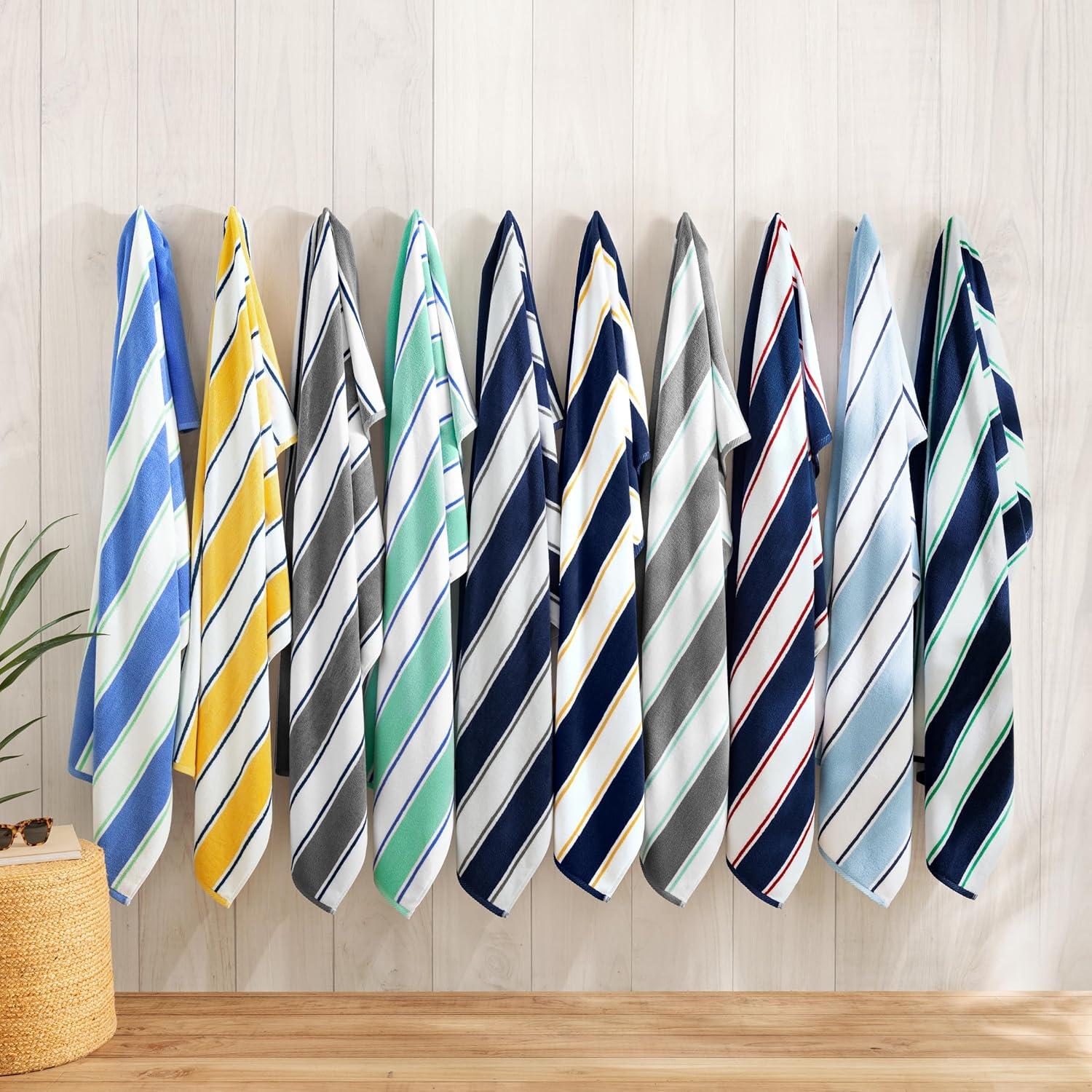 ArkwrightLLC Aston & Arden Pinstriped 100% Cotton Beach Towel 35x70