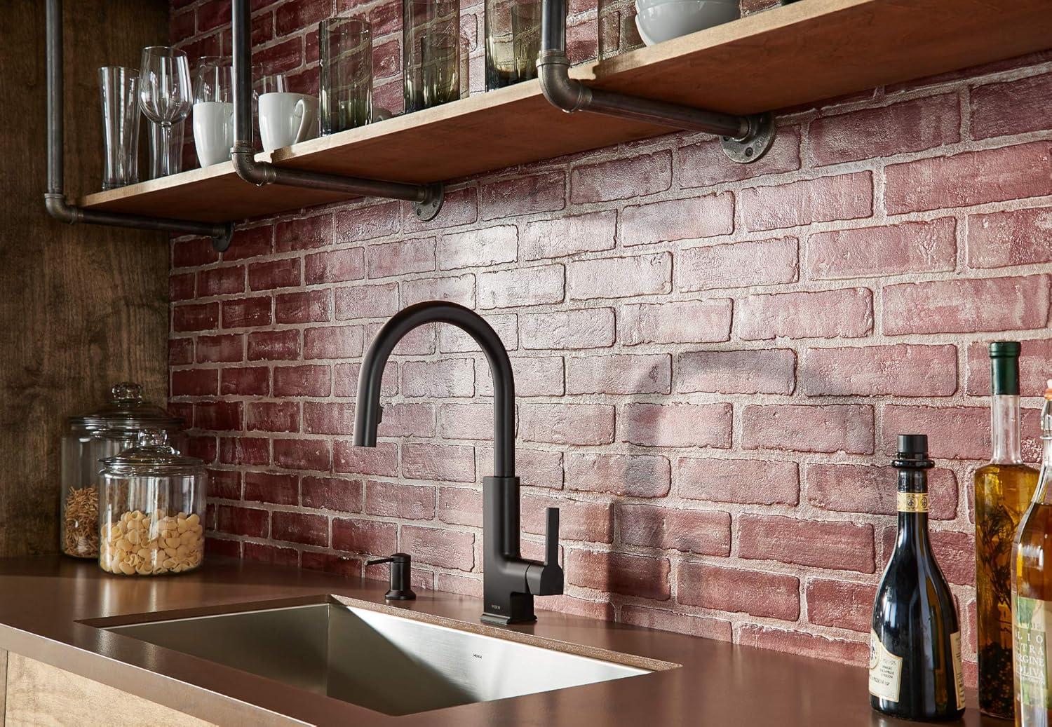 Moen Moen Deck Mounted Kitchen Soap Dispenser with Refillable Bottle 3942SRS