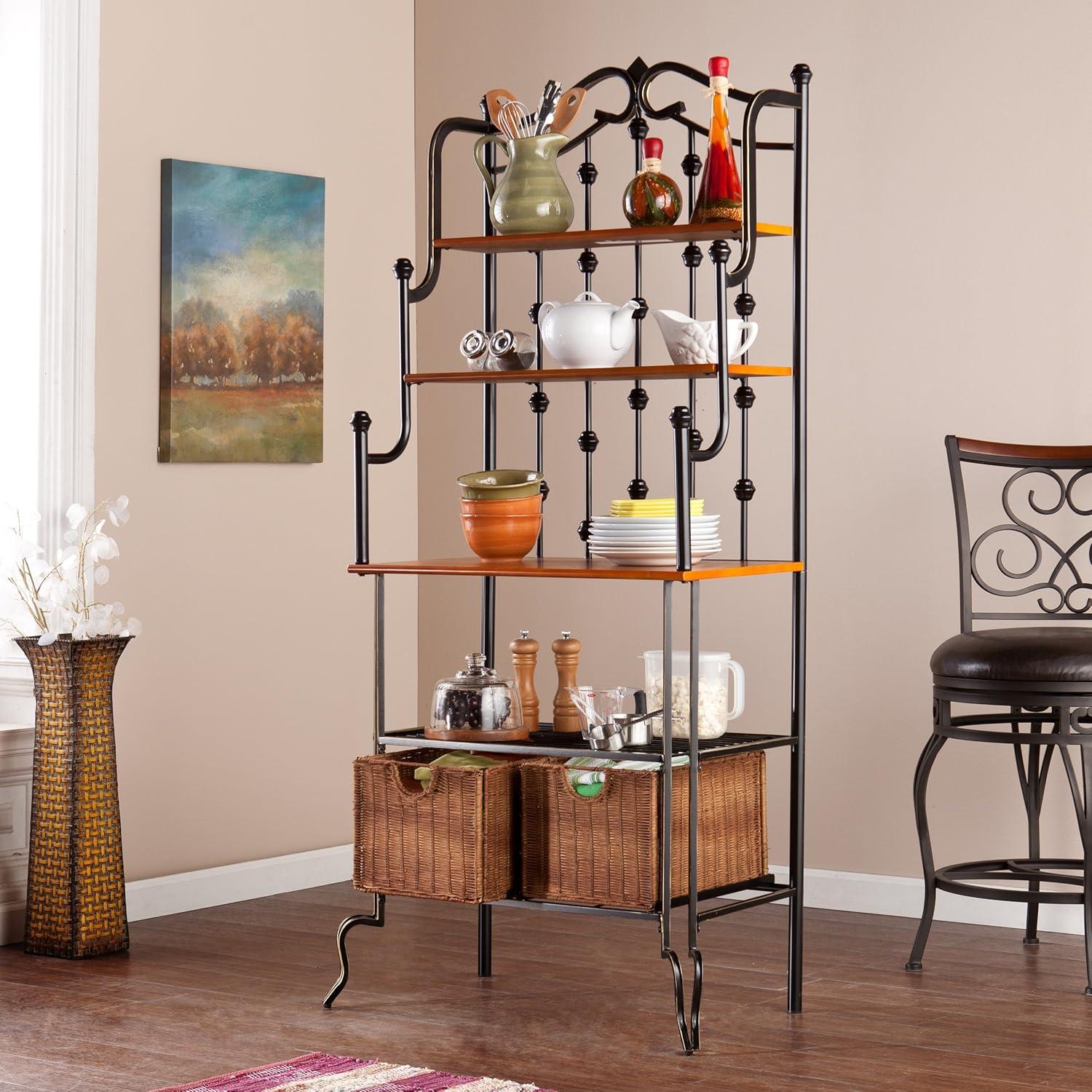 Saint Pierre Bakers Rack - KA0763 - Black/Brown - SEI