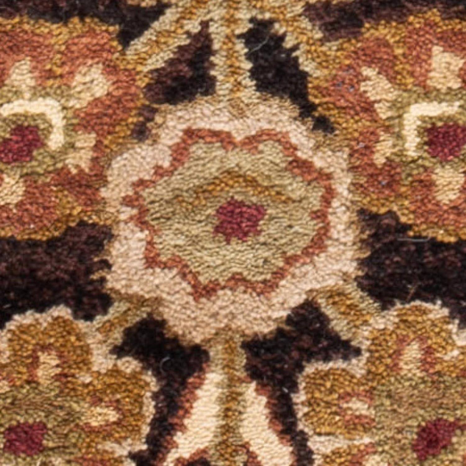 Antiquity AT51 Hand Tufted Indoor Area Rug - Dark Plum/Gold - 8'3"x11' - Safavieh