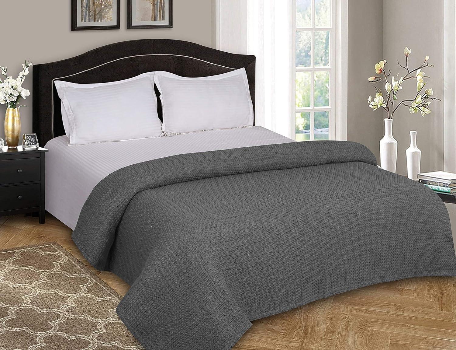 King Charcoal Gray Cotton Breathable Comforter