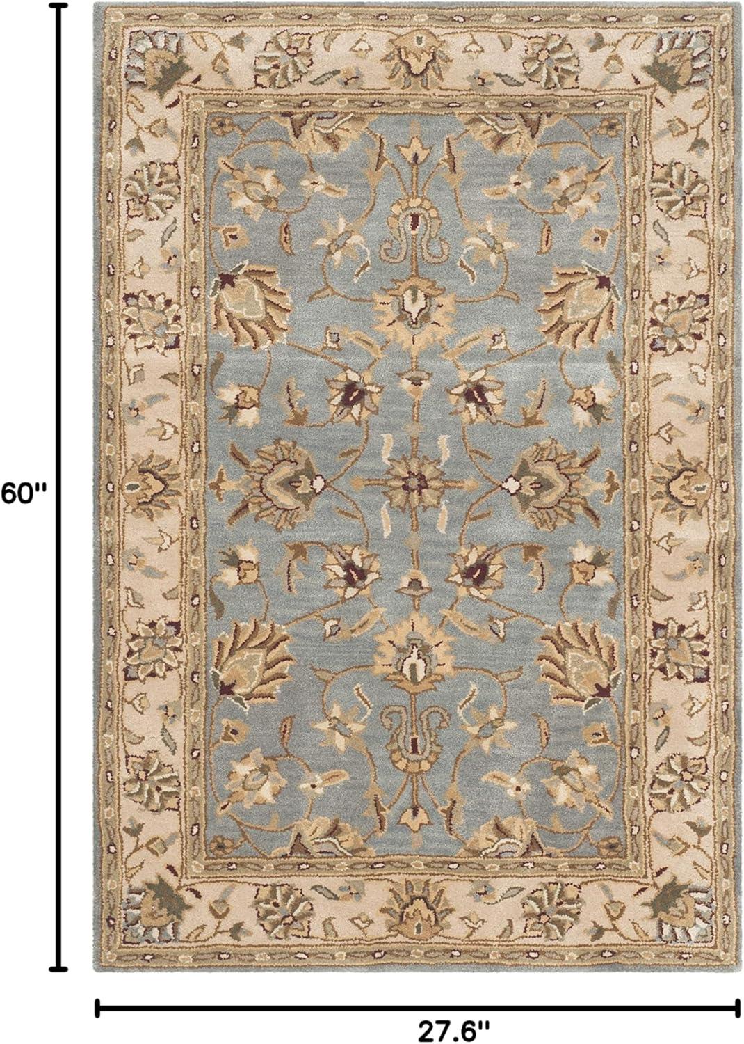 Royalty ROY343 Hand Tufted Accent Rug - Blue/Beige - 2'x3' - Safavieh.
