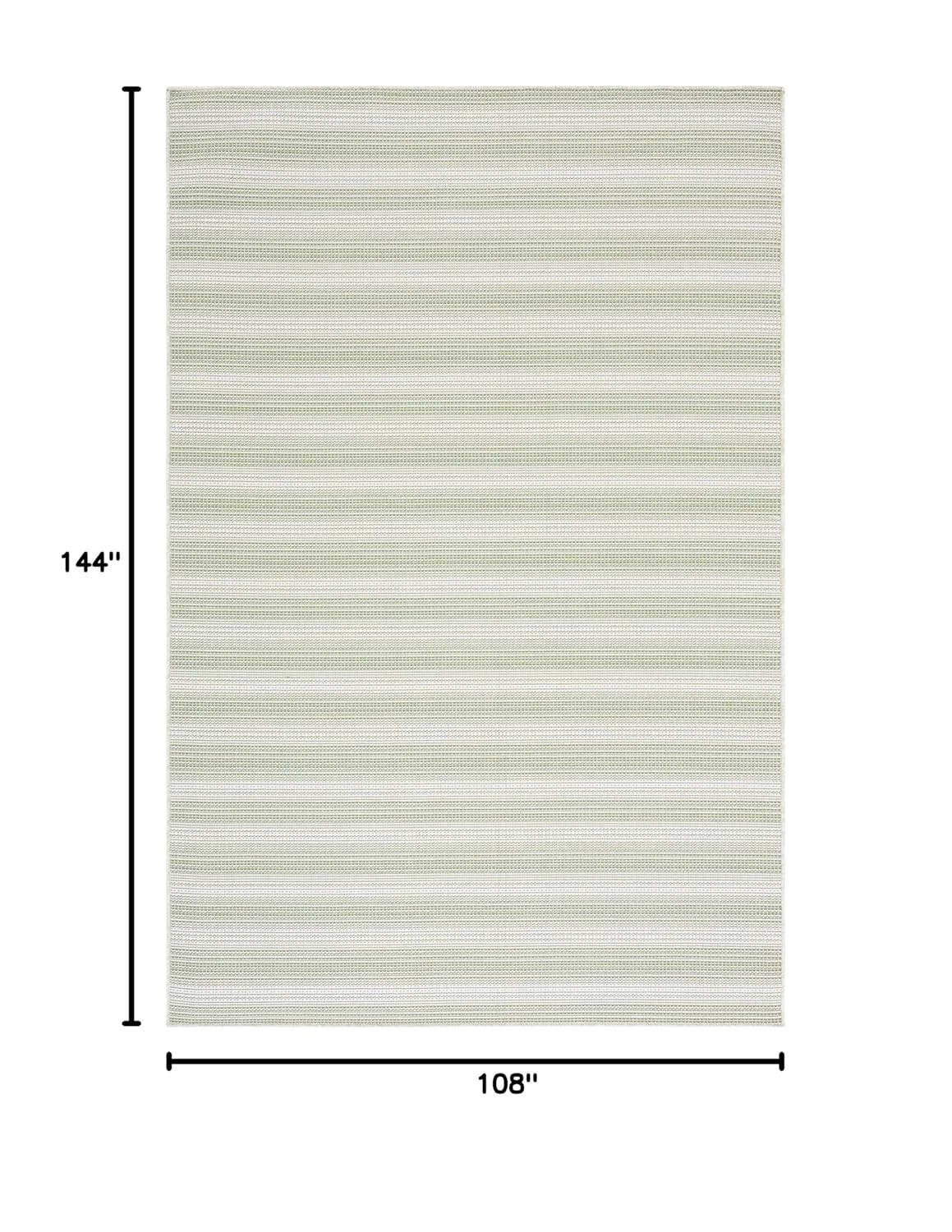 Hampton HTN231 Power Loomed Indoor/Outdoor Area Rug - Olive Green/Ivory - 8'9"x11'9" - Safavieh.